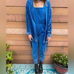 70’s vintage 2 piece set jumpsuit & robe.